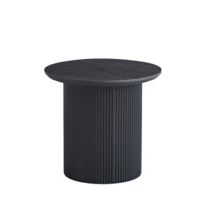 Table basse 'Lagos' 50 cm Ronde Décor Brun foncé (2c)