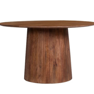 Table 'Miguel' 130 cm Bois de manguier Ronde Brun clair (2c)
