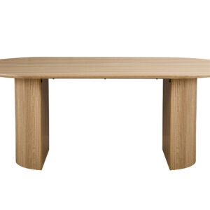 Table 'Lagos' 200 cm Ovale Décor Chêne Naturel (2c)