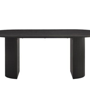Table 'Lagos' 200 cm Ovale Décor Brun foncé (2c)