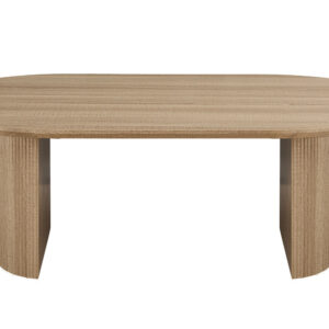 Table 'Lagos' 220 cm Ovale Décor Chêne Naturel (2c)