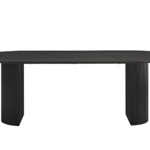 Table 'Lagos' 220 cm Ovale Décor Brun foncé (2c)