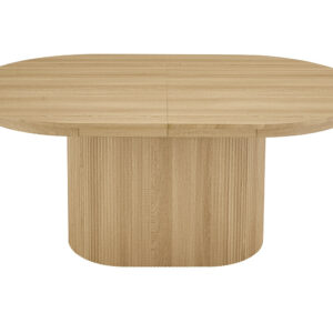 Table Extensible 'Lagos' 180-220 cm Ovale Décor Chêne Naturel (2c)