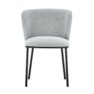 Chaise 'Arthur' Tissu Ote Belfast Gris clair (2/boîte)