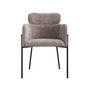 Chaise 'Naomi' Tissu Sable (2/boîte)