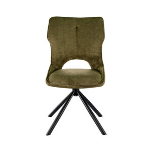 Chaise 'Mori' Pivotant à 0 Tissu Ote Share Vert (2/boîte)